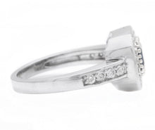 Load image into Gallery viewer, 1.50 Carats Exquisite Natural Blue Sapphire and Diamond 14K Solid White Gold Ring
