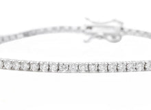 Load image into Gallery viewer, 1.20 Carats Stunning Natural Diamond 14K Solid White Gold Bracelet