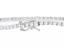 Load image into Gallery viewer, 1.20 Carats Stunning Natural Diamond 14K Solid White Gold Bracelet