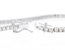 Load image into Gallery viewer, 1.20 Carats Stunning Natural Diamond 14K Solid White Gold Bracelet