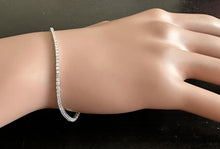 Load image into Gallery viewer, 1.20 Carats Stunning Natural Diamond 14K Solid White Gold Bracelet