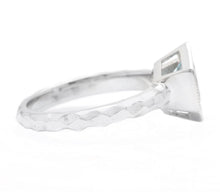 Load image into Gallery viewer, 1.25 Carat Exquisite Natural Aquamarine 14K Solid White Gold Ring