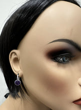 Load image into Gallery viewer, Exquisite 3.65 Carats Natural Amethyst and Diamond 14K Solid White Gold Earrings