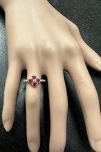 Load image into Gallery viewer, 1.10Ct Stunning Natural Ruby &amp; Diamond 14K Solid Yellow Gold Ring