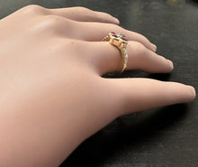 Load image into Gallery viewer, 1.10Ct Stunning Natural Ruby &amp; Diamond 14K Solid Yellow Gold Ring