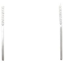 Load image into Gallery viewer, 0.20Ct Natural Diamond 14k Solid White Gold Drop Earrings