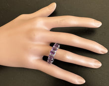 Load image into Gallery viewer, 8.00 Carats Exquisite Natural Amethyst 14K Solid White Gold Ring