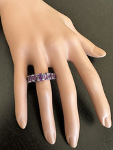 Load image into Gallery viewer, 8.00 Carats Exquisite Natural Amethyst 14K Solid White Gold Ring