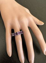 Load image into Gallery viewer, 8.00 Carats Exquisite Natural Amethyst 14K Solid White Gold Ring