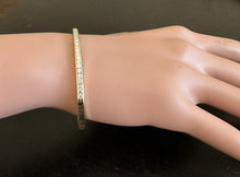 Load image into Gallery viewer, Very Impressive 1.40 Carats Natural Diamond 14K Solid Yellow Gold Bangle Bracelet