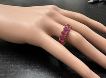 Load image into Gallery viewer, 9.50 Carats Natural Ruby 14K Solid Yellow Gold Eternity Ring