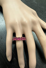Load image into Gallery viewer, 9.50 Carats Natural Ruby 14K Solid Yellow Gold Eternity Ring