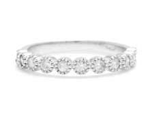 Load image into Gallery viewer, Splendid 0.40 Carats Natural Diamond 14K Solid White Gold Ring