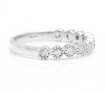 Load image into Gallery viewer, Splendid 0.40 Carats Natural Diamond 14K Solid White Gold Ring