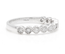 Load image into Gallery viewer, Splendid 0.40 Carats Natural Diamond 14K Solid White Gold Ring