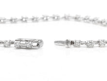 Load image into Gallery viewer, Very Impressive 1.40 Carats Natural Diamond 14K Solid White Gold Bracelet