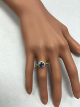 Load image into Gallery viewer, 2.00 Carats Natural Impressive Tanzanite and Diamond 14K Solid Yellow Gold Ring