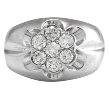 Load image into Gallery viewer, Splendid 1.05 Carats Natural Diamond 14K Solid White Gold Eternity Ring