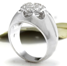 Load image into Gallery viewer, Splendid 1.05 Carats Natural Diamond 14K Solid White Gold Eternity Ring