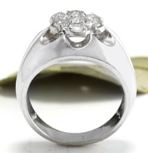 Load image into Gallery viewer, Splendid 1.05 Carats Natural Diamond 14K Solid White Gold Eternity Ring