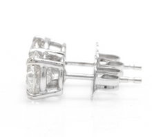 Load image into Gallery viewer, Exquisite 1.60 Carats Natural Diamond 14K Solid White Gold Stud Earrings