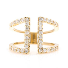 Load image into Gallery viewer, Splendid 0.60 Carats Natural Diamond 14K Solid Yellow Gold Ring