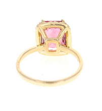 Load image into Gallery viewer, 3.35 Carats Natural Very Nice Looking Tourmaline and Diamond 14K Solid Yellow Gold Ring