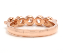 Load image into Gallery viewer, Splendid 0.85 Carats Natural Diamond 14K Solid Rose Gold Ring