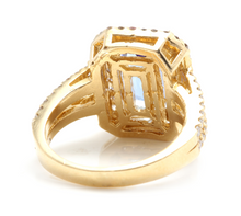 Load image into Gallery viewer, 5.50 Carats Natural Very Nice Looking Tanzanite and Diamond 14K Solid Yellow Gold Ring