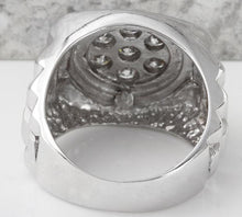 Load image into Gallery viewer, 1.25 Carats Natural Diamond 14K Solid White Gold Men's Ring