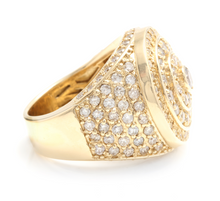 Load image into Gallery viewer, Heavy 5.00Ct Natural Diamond 14K Solid Yellow Gold Men's Ring