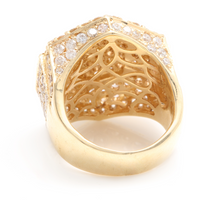 Load image into Gallery viewer, Heavy 5.80Ct Natural Diamond 14K Solid Yellow Gold Men's Ring