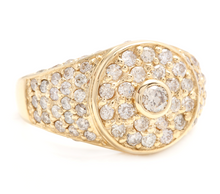 Load image into Gallery viewer, 2.75Ct Natural Diamond 14K Solid Yellow Gold Men's Ring