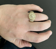 Load image into Gallery viewer, 2.75Ct Natural Diamond 14K Solid Yellow Gold Men's Ring