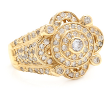 Load image into Gallery viewer, 3.00Ct Natural Diamond 14K Solid Yellow Gold Men's Ring