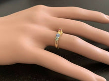 Load image into Gallery viewer, 1.00 Carats Exquisite Natural Multi-Color Sapphire 14K Solid Yellow Gold Ring