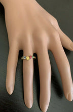 Load image into Gallery viewer, 1.00 Carats Exquisite Natural Multi-Color Sapphire 14K Solid Yellow Gold Ring