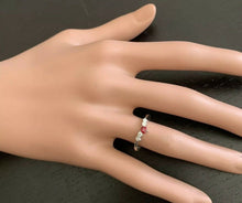 Load image into Gallery viewer, Impressive Natural Untreated Ruby and Natural Diamond 14K White Gold Ring
