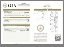 Load image into Gallery viewer, GIA Certified 0.70 Carats Diamond 950 Platinum Engagement Ring