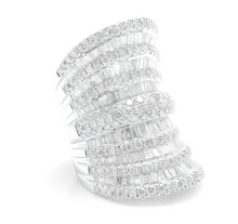 Load image into Gallery viewer, Splendid 5.50 Carats Natural Diamond 14K Solid White Gold Ring