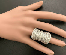 Load image into Gallery viewer, Splendid 5.50 Carats Natural Diamond 14K Solid White Gold Ring