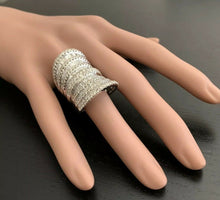 Load image into Gallery viewer, Splendid 5.50 Carats Natural Diamond 14K Solid White Gold Ring