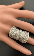 Load image into Gallery viewer, Splendid 5.50 Carats Natural Diamond 14K Solid White Gold Ring