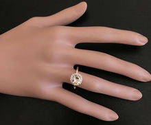 Load image into Gallery viewer, 2.00 Carats Natural Morganite and Diamond 14K Solid Rose Gold Ring