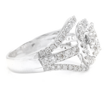 Load image into Gallery viewer, Splendid 1.50 Carats Natural Diamond 14K Solid White Gold Ring