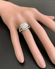 Load image into Gallery viewer, Splendid 1.50 Carats Natural Diamond 14K Solid White Gold Ring