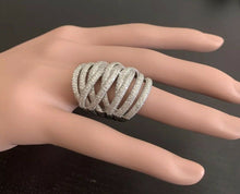 Load image into Gallery viewer, Splendid 4.10 Carats Natural Diamond 14K Solid White Gold Ring