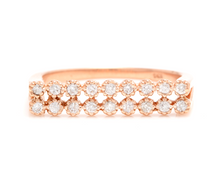 Load image into Gallery viewer, Splendid 0.25 Carats Natural Diamond 14K Solid Rose Gold Ring