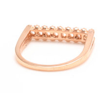 Load image into Gallery viewer, Splendid 0.25 Carats Natural Diamond 14K Solid Rose Gold Ring