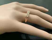 Load image into Gallery viewer, Splendid 0.25 Carats Natural Diamond 14K Solid Rose Gold Ring
